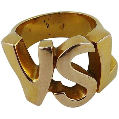 gold ysl ring|ysl rings for sale.